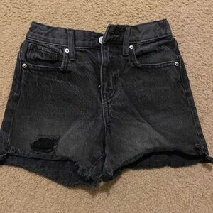 Black Denim Shorts